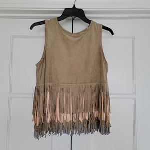 Chelsea & Violet suede top, XS